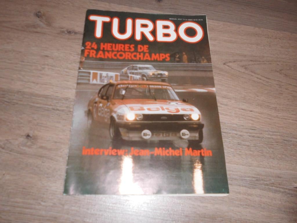 reuve RALLY turbo " 24 heures de francorchamps ", Collections, Enlèvement ou Envoi
