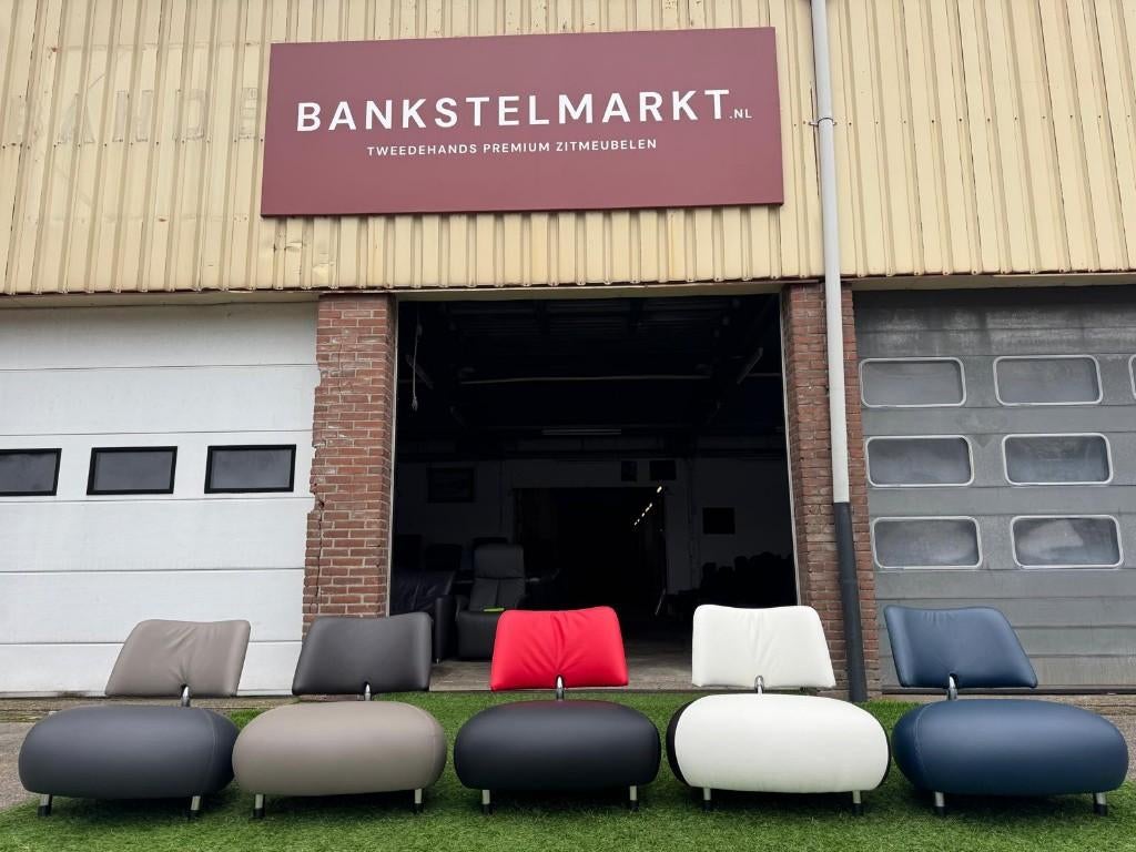 Leolux Pallone fauteuils leren design relax stoelen, Enlèvement ou Envoi, Tissus, Design, Comme neuf