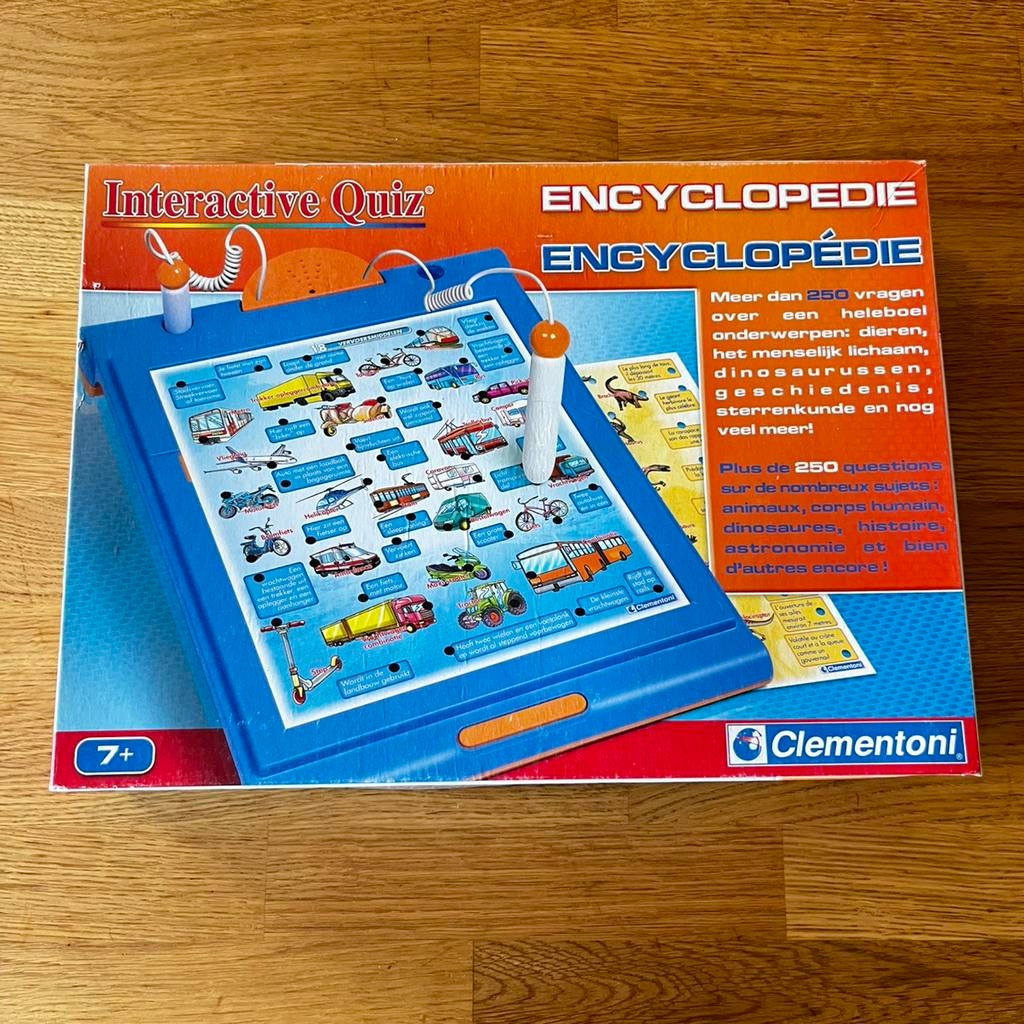 Interactive Quiz Encyclopédie – Jeu de société éducatif, Trois ou quatre joueurs, Enlèvement ou Envoi, Utilisé, Clementoni