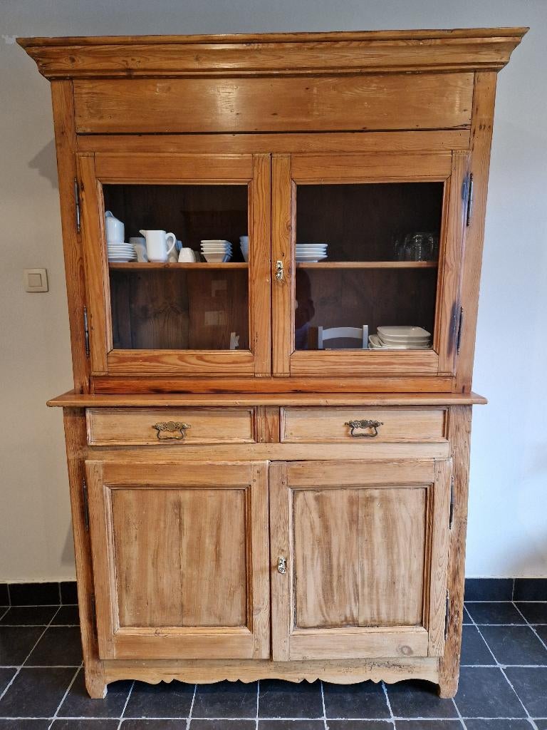vitrinekast, Maison & Meubles, Armoires | Buffets, Utilisé, 150 à 200 cm, 100 à 150 cm, 25 à 50 cm, Avec tiroir(s), Avec porte(s)