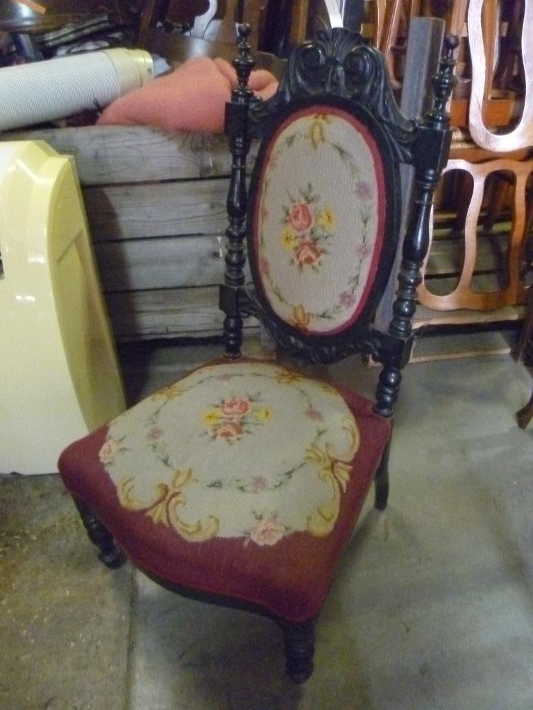 ANTIEKE GOBELIN STOEL, Ophalen