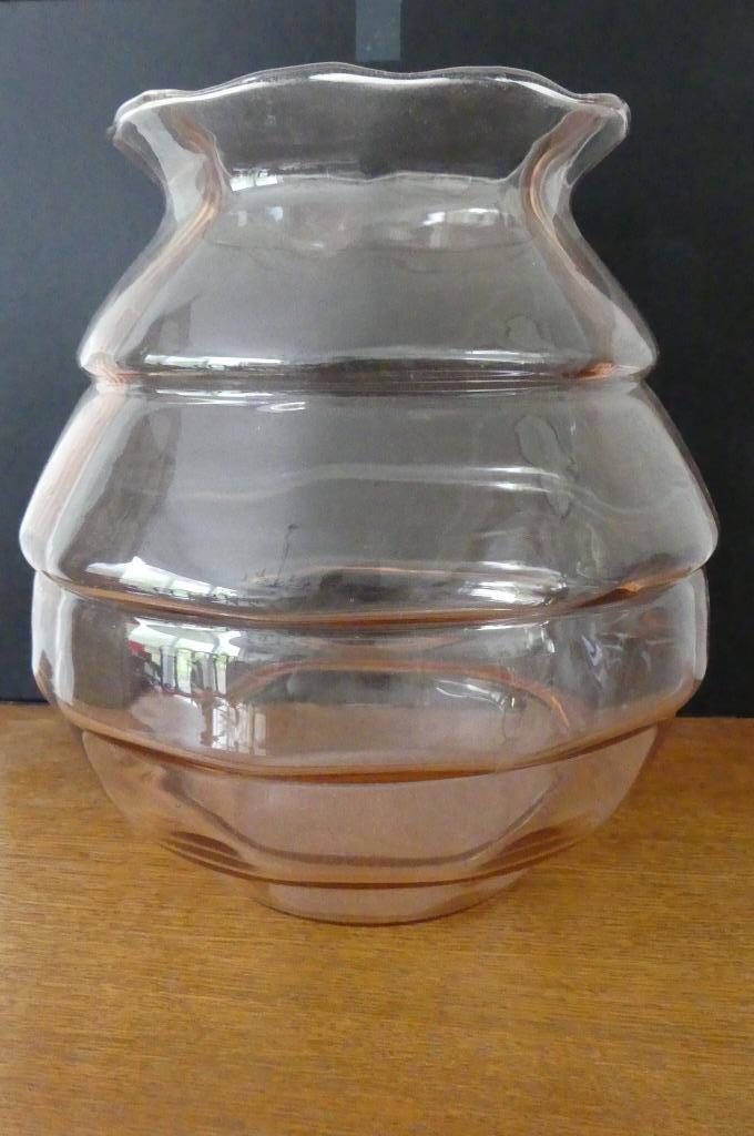 Grote vaas in gekleurd glas, Ophalen of Verzenden