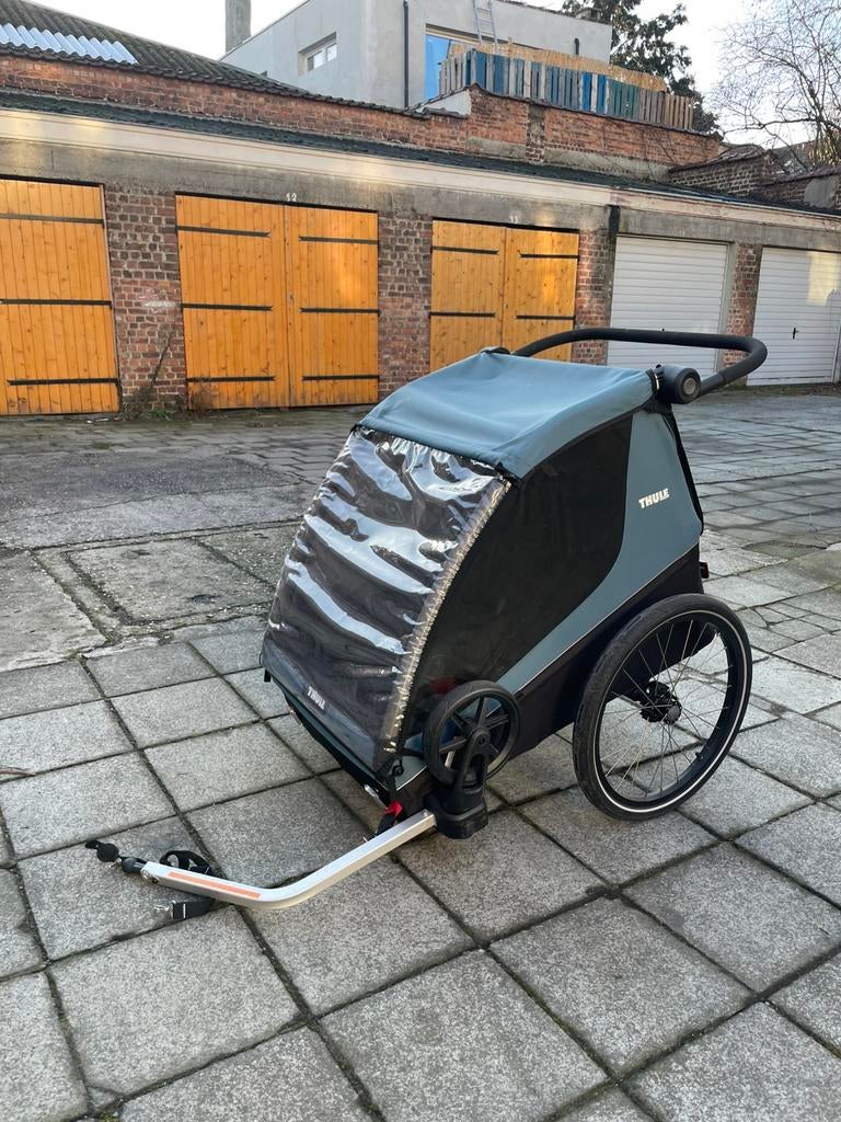 Thule Courier te koop, Fietsen en Brommers, Ophalen, Opvouwbaar, Zo goed als nieuw, Kinderkar