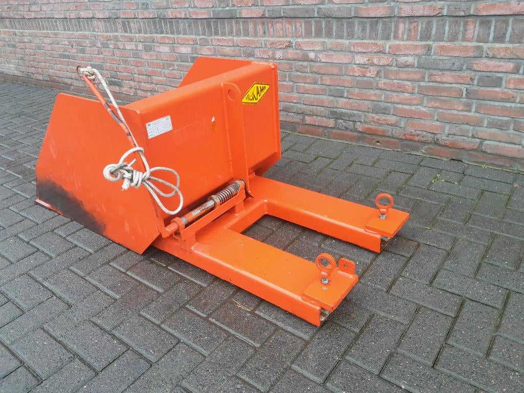 Compacte Schepbak , Heftruckbak, Enlèvement, Comme neuf, Rouge, Autres matériaux