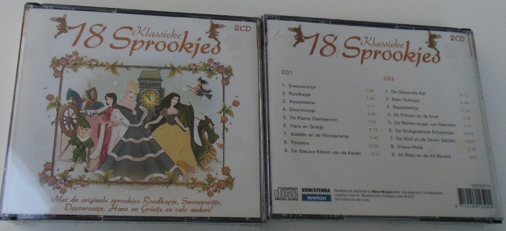 SPROOKJES 18 KLASSIEKE DUBBEL CD DOOS 24 stuks NIEUW, Cd's en Dvd's, Ophalen of Verzenden, Nieuw in verpakking, Verhaal of Sprookje
