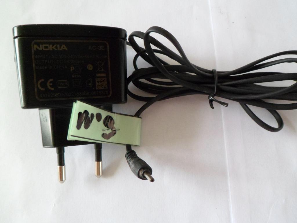 Netstroom GSM oplader Nokia Model: AC-3E, Pin diameter: 2mm, Telecommunicatie, Mobiele telefoons | Telefoon-opladers, Ophalen of Verzenden