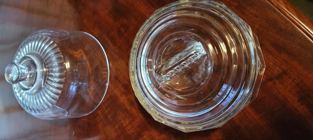 2 glazen stolpen, Ophalen