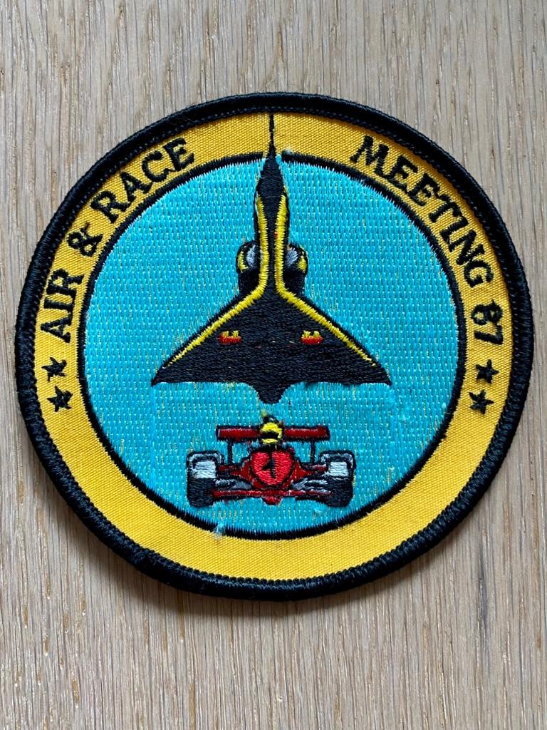 Belgian Air Force - 1 Squadron - Meeting 87 - Air & Race, Collections, Enlèvement ou Envoi, Comme neuf, Écusson, Insigne ou Logo