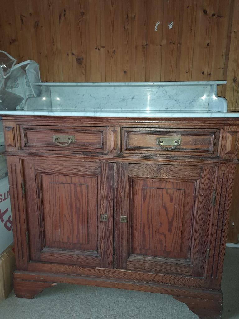 Ancienne commode avec miroir, Maison & Meubles, Enlèvement, Utilisé