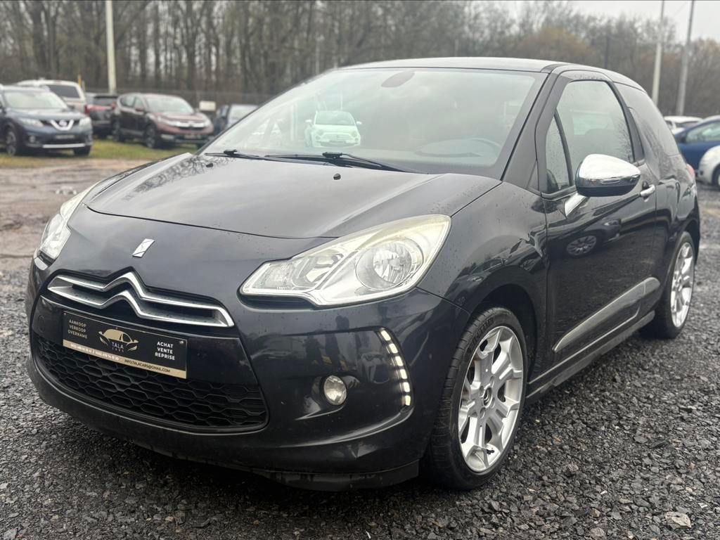 Citroën Ds3 1.6i 159.000 KM JANTES/AIRCO/CUIR/ECRAN, Auto's, Citroën, Voorwielaandrijving, Euro 5, Zwart, Zwart