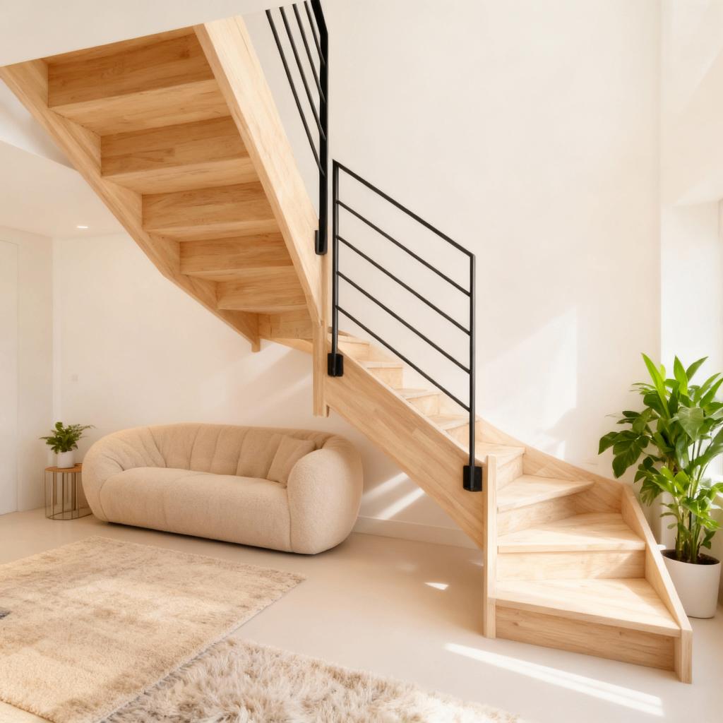 Escalier sur mesure en Bois en kit prêt à poser, Bricolage & Construction, Envoi, Neuf