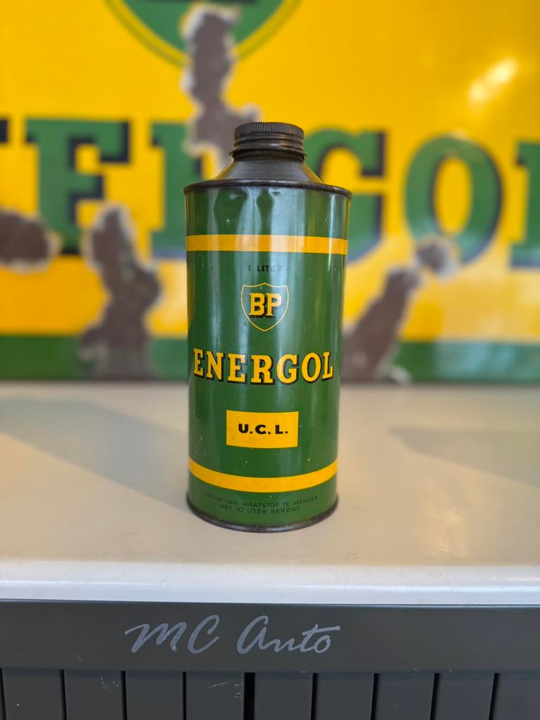 Ancien bidon d'huile BP Energol, Enlèvement ou Envoi, Utilisé, Ustensile