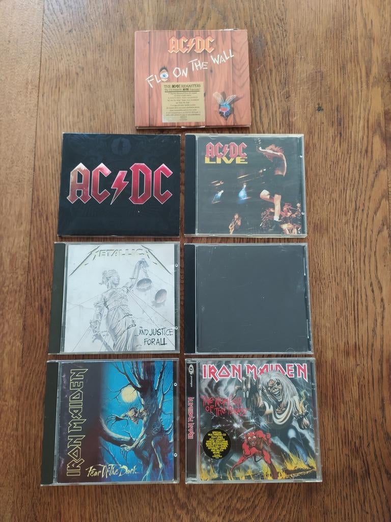 Cd's ACDC, Metallica, Iron Maiden, Ophalen of Verzenden, Gebruikt