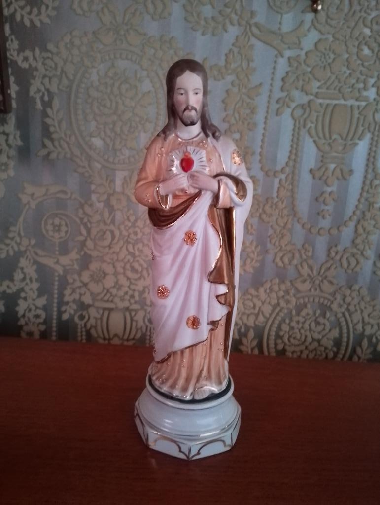 beeld biscuit heilig hart, Antiek en Kunst, Antiek | Religieuze voorwerpen, Ophalen
