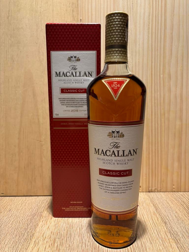 The Macallan whisky Classic Cut 2018 - in topstaat, Verzamelen, Ophalen of Verzenden, Zo goed als nieuw