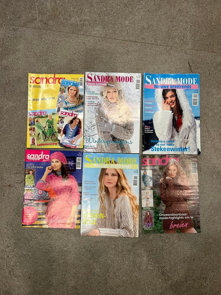 6 breitijdschriften Sandra, Ophalen of Verzenden, Zo goed als nieuw
