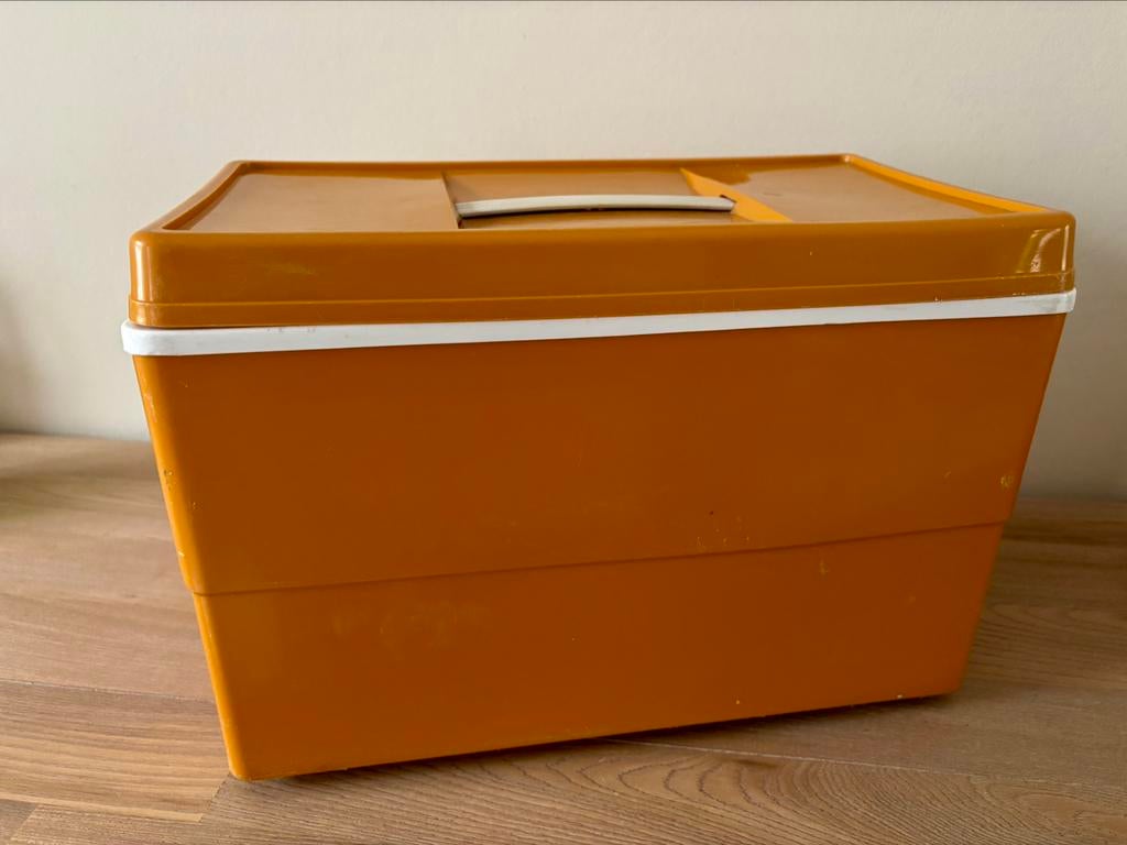 Vintage frigobox in gele kleur, Ophalen, Gebruikt