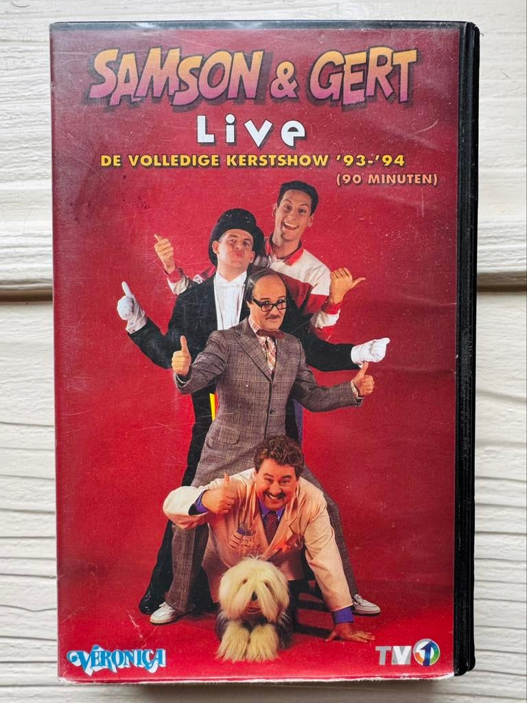 Samson & Gert VHS: De volledige kersthow ‘93 - ‘94, Cd's en Dvd's, VHS | Kinderen en Jeugd, Ophalen of Verzenden