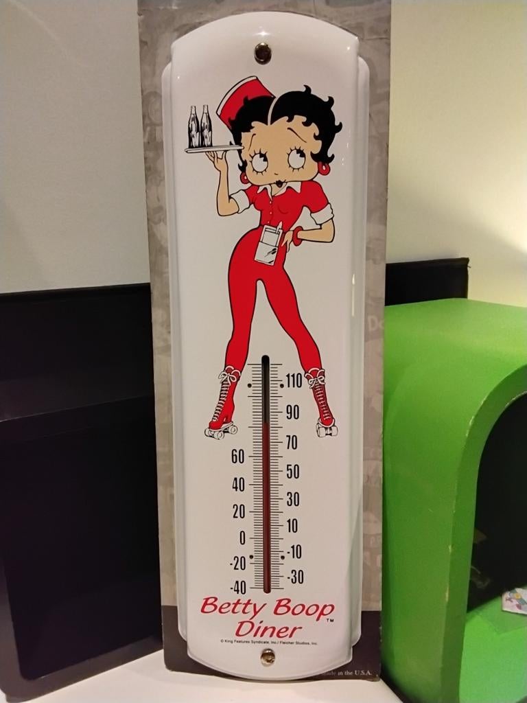 Originele Betty Boop Diner wandthermometer  King Features, Ophalen of Verzenden, Huis en Inrichting
