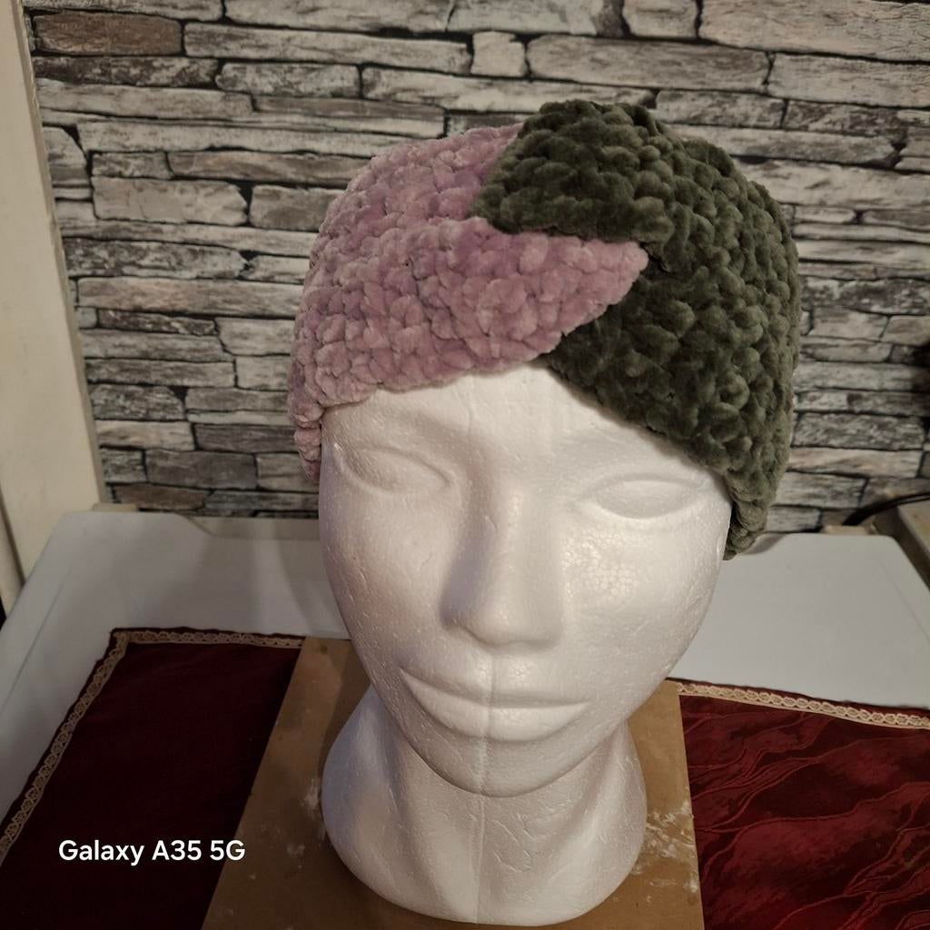 Zacht floere Haarband groen en paars, Kleding | Dames, Ophalen of Verzenden, Nieuw