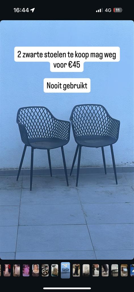 2 stoelen, Enlèvement, Neuf, Plastique