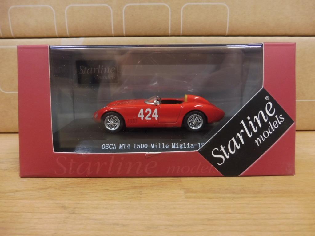 1:43 Starline 540346 Osca MT4 1500 Mille Miglia 1956 #424, Hobby & Loisirs créatifs, Voitures miniatures | 1:43, Comme neuf, Voiture
