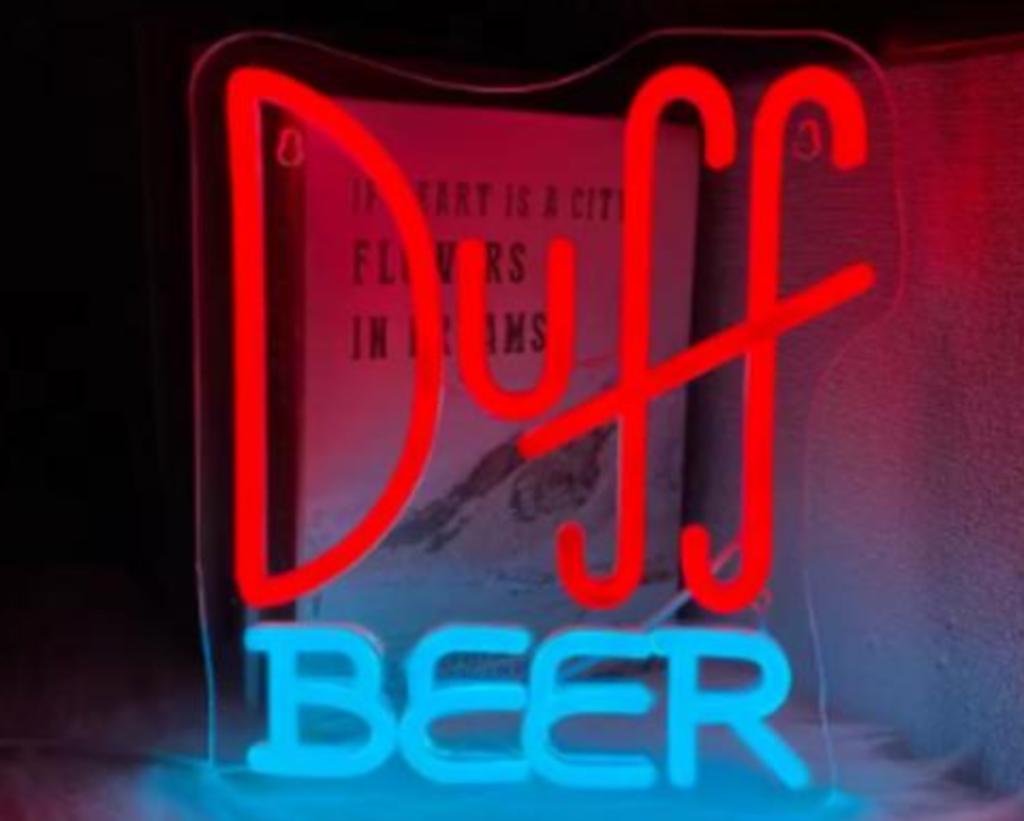 LED lamp neon stijl Duff Beer (24.5x22cm), Ophalen of Verzenden, Nieuw