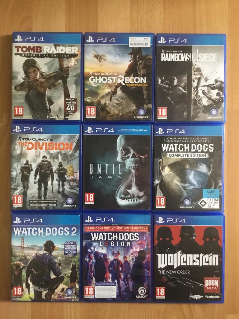 PS4 games, Consoles de jeu & Jeux vidéo, Enlèvement ou Envoi, À partir de 18 ans