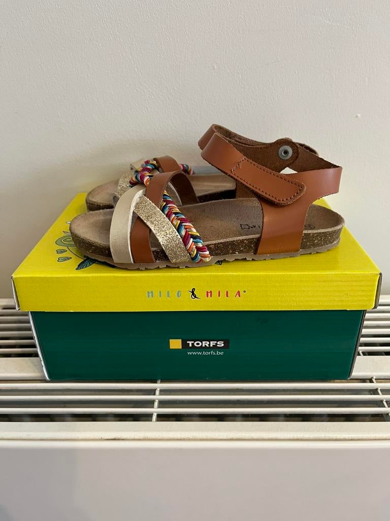 Sandalen, Milo & Mila, maat 27, 2x gedragen!, Meisje, Overige typen, Zo goed als nieuw, Ophalen