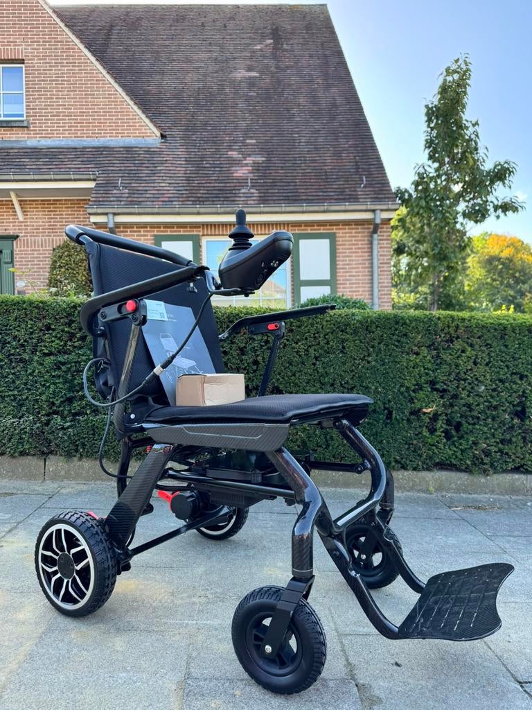 Fauteuil électrique carbone léger Chaise roulante handicapé, Enlèvement ou Envoi, Pliant, Neuf, Fauteuil roulant électrique
