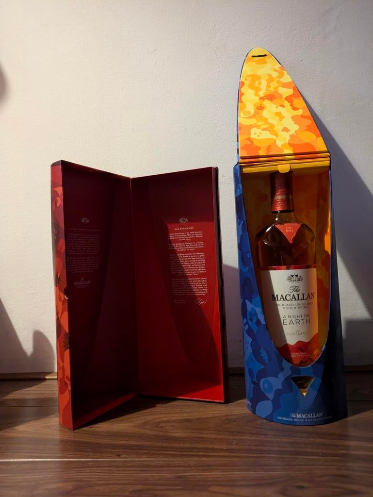 Macallan Night on earth 2022, Verzamelen, Wijnen, Zo goed als nieuw, Vol, Ophalen of Verzenden