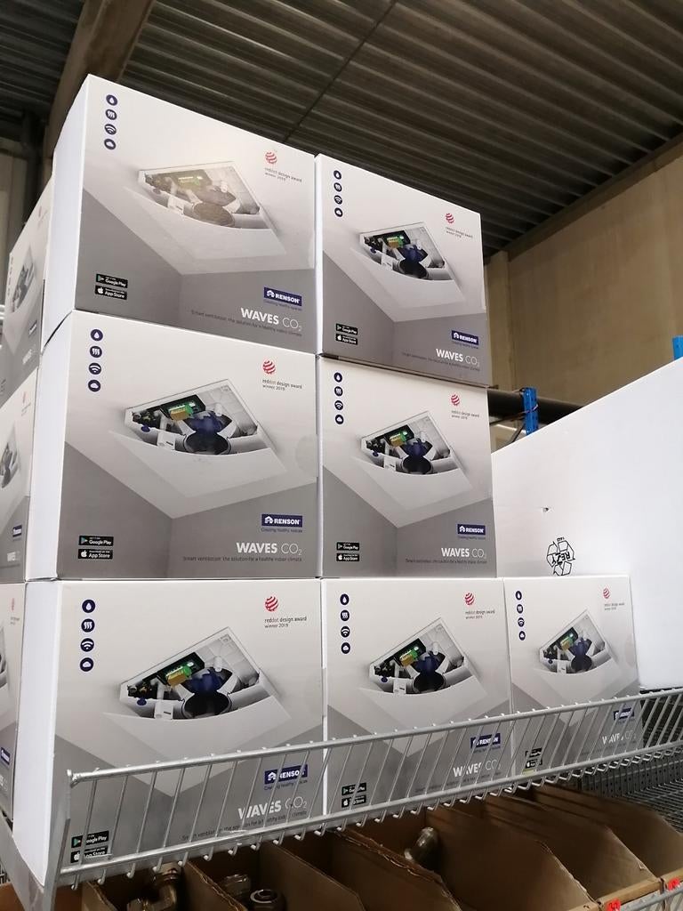 Renson Waves decentrale ventilator met CO² sensor - 10896, Ophalen of Verzenden, Nieuw, Radiator