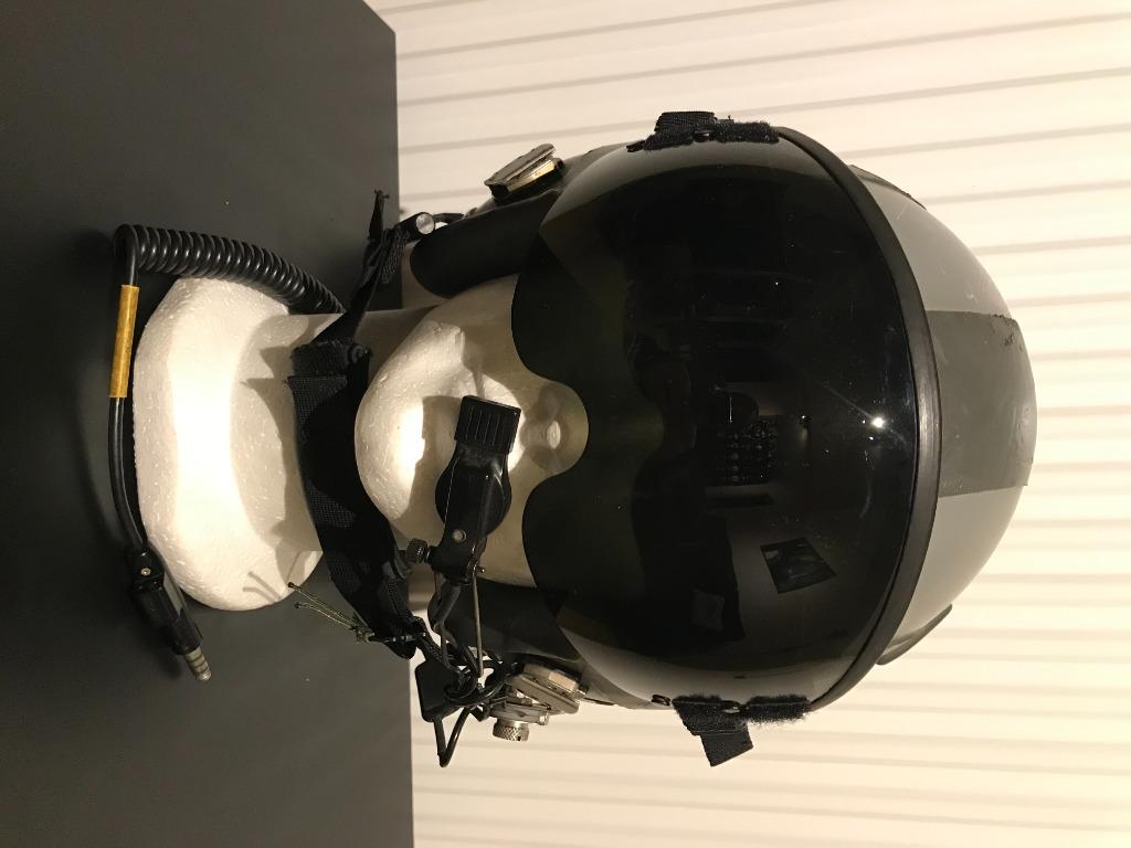 Casque de pilote Gentex HGU-55 avec micro à perche, taille L, Collections, Enlèvement ou Envoi, Armée de l'air, Casque ou Béret