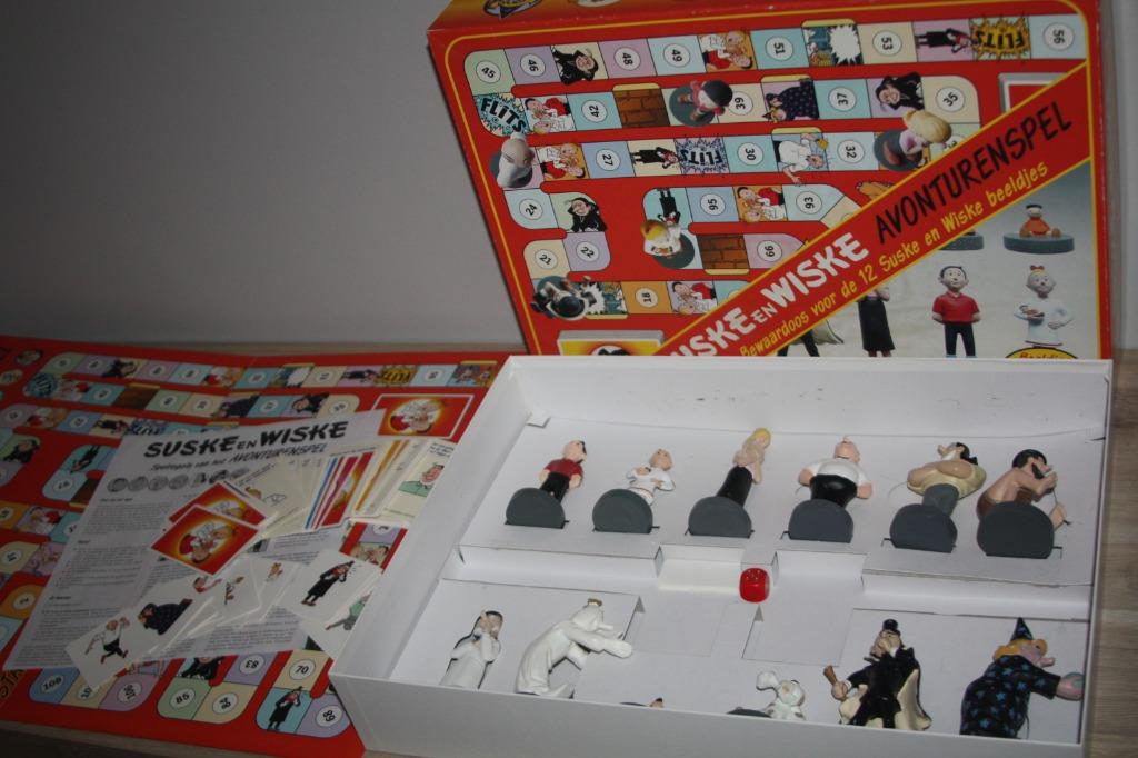 Suske en Wiske avonturen spel (compleet + 12 beeldjes) 2000, Verzamelen, Ophalen of Verzenden, Suske en Wiske, Zo goed als nieuw