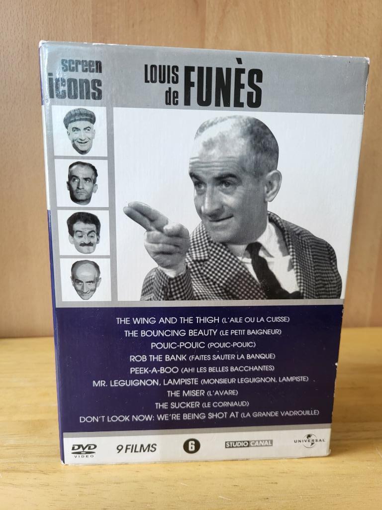 Coffret DVD Louis De Funès (9 films) – sous-titré en NL, Tous les âges, Enlèvement, Autres genres, Coffret