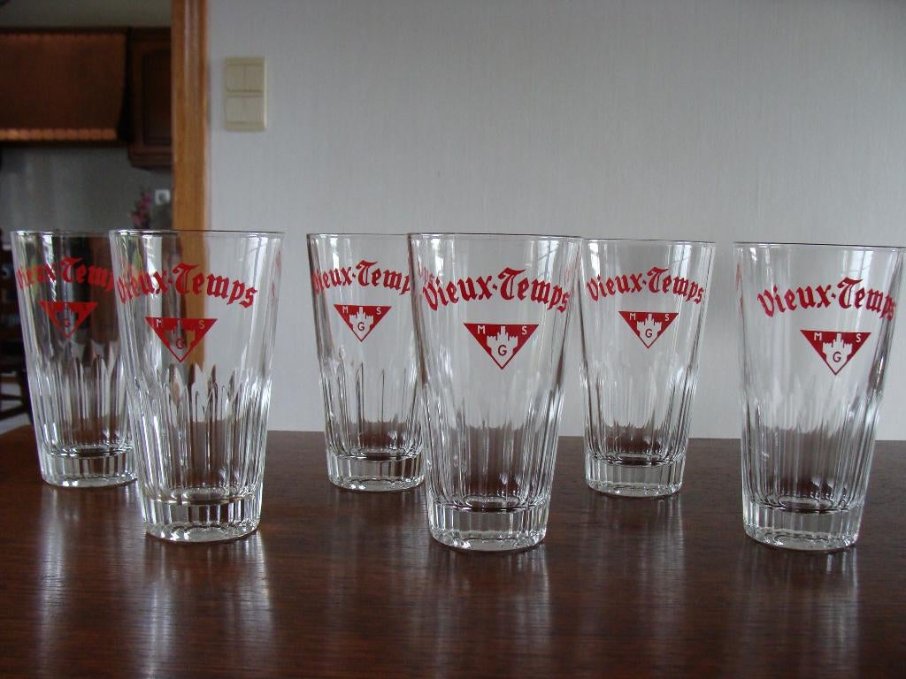 verre à bière vieux- temps, msg, 33 cl, vintage neuf, Enlèvement ou Envoi, Neuf, Verre ou Verres, Autres marques