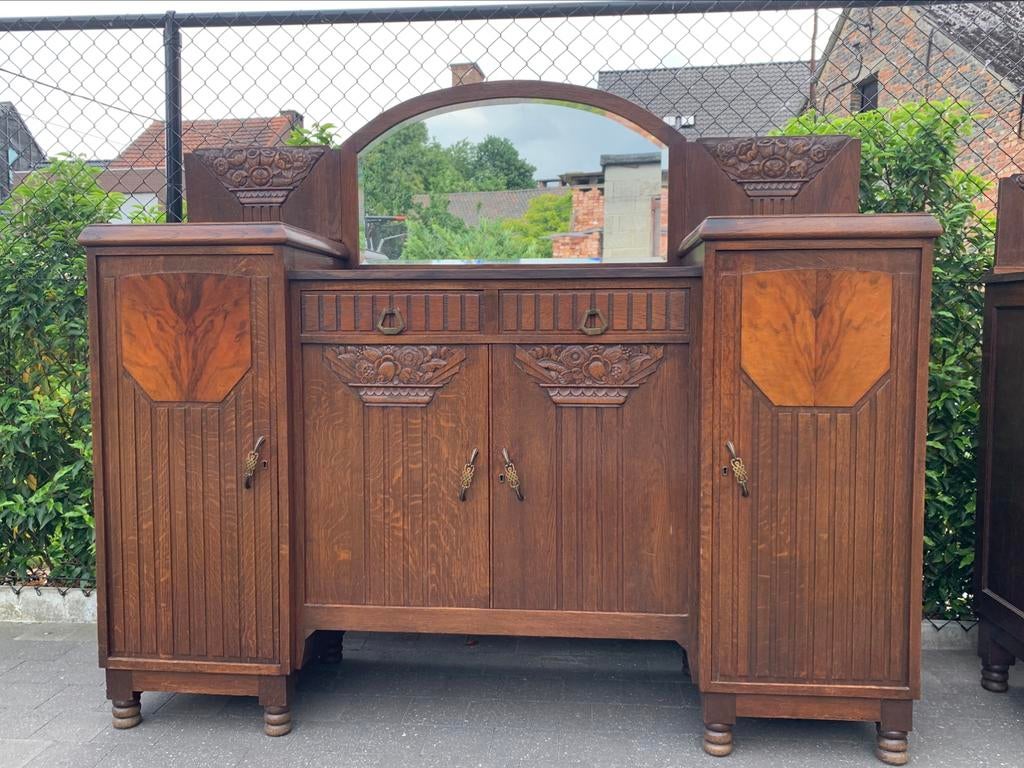 Oude eiken kast, Antiek en Kunst, Antiek | Meubels | Kasten, Ophalen