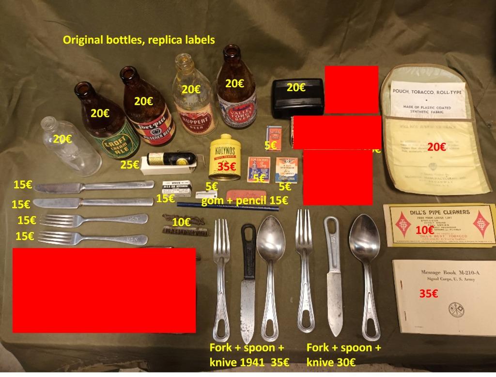 US WW2 vente de mes doubles en matériel PX, Collections, Enlèvement ou Envoi, Armée de terre, Autres types