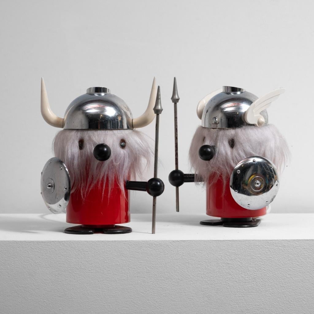 twee lampen Olaf de Viking/Oldtimer Ferrari, Italië - 1960, Ophalen of Verzenden, Minder dan 100 cm, Metaal, MCM