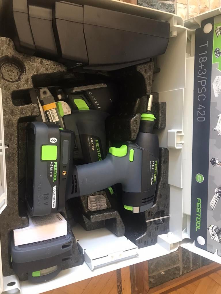 Festool T18 / PSC18 set, Comme neuf