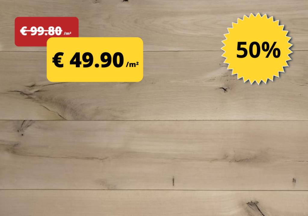 Planchers en bois pour 49,90 €/m² TVA incluse - 50 % DE RÉDU, Enlèvement ou Envoi, Neuf, 75 m² ou plus, Parquet