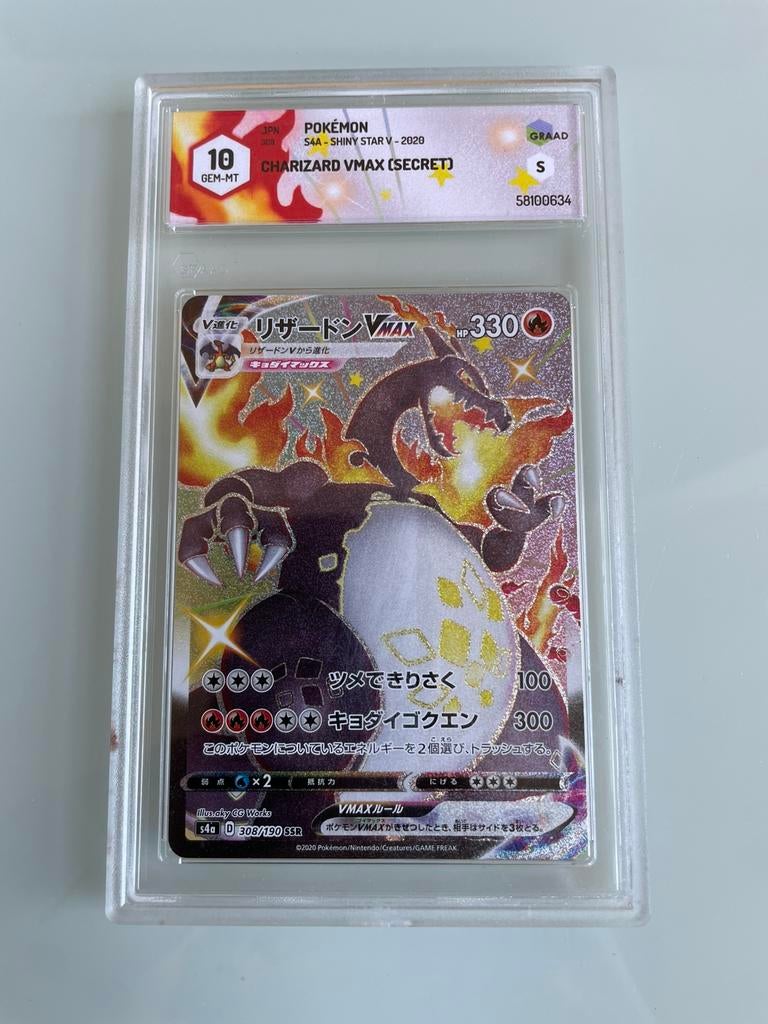 Pokémon Charizard Vmax 308/190 Grade 10, Hobby & Loisirs créatifs, Jeux de cartes à collectionner | Pokémon, Enlèvement ou Envoi