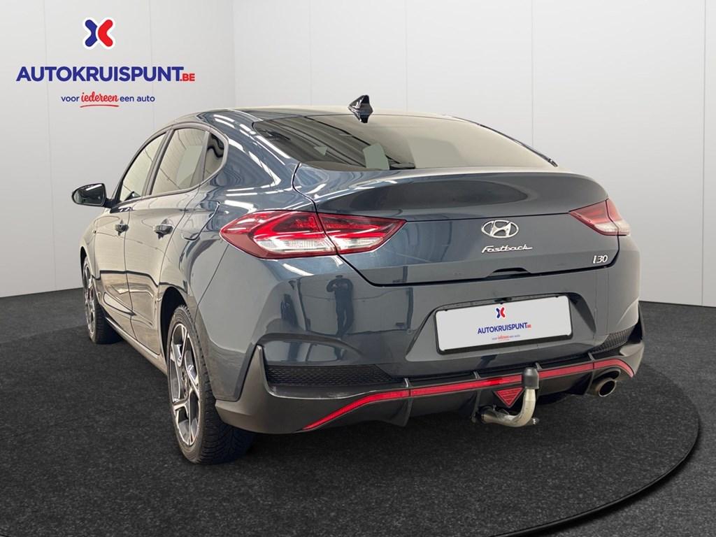 Hyundai i30 T-GDi 48v Twist N-Line Airco Camera Apple Andro, Auto's, Hyundai, 4 deurs, 120 pk, Zilver of Grijs, https://public.car-pass.be/vhr/e628a20d-230c-4b5b-a6c7-55847d060fd0
