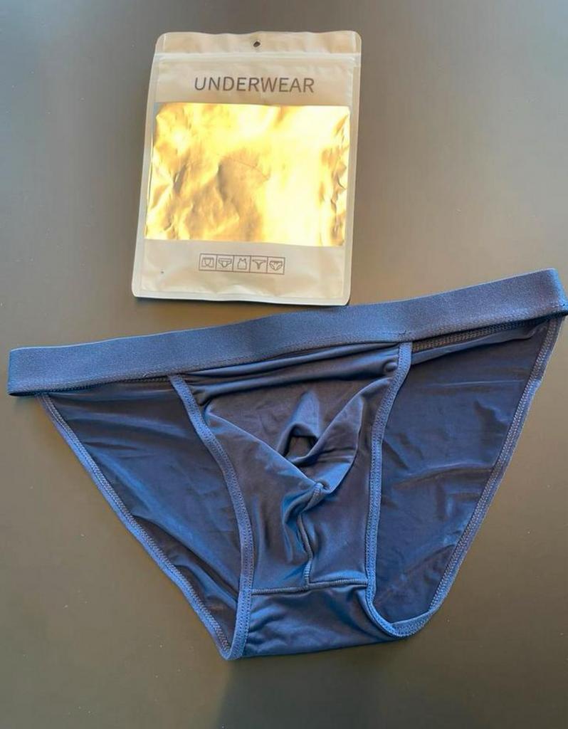 Tanga Slip Men Polyamide, Verzenden, Blauw, Slip