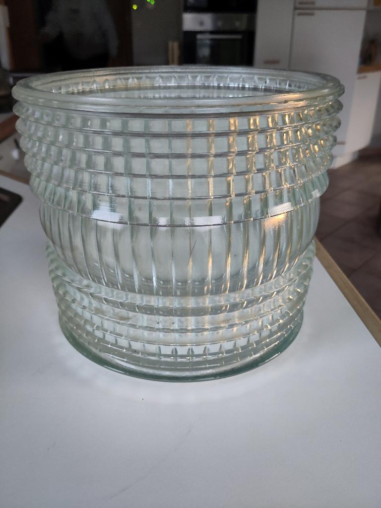 Lot de 2 vases en verre, Maison & Meubles, Enlèvement, Verre