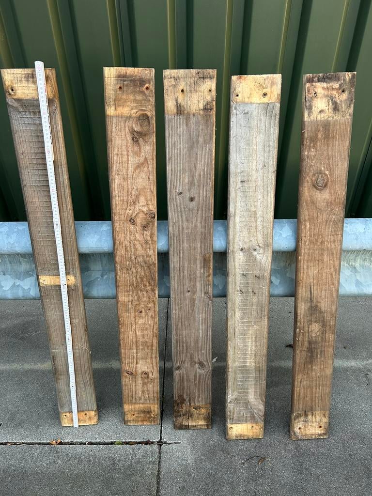 Geschaafde hardhout planken, Ophalen, Gebruikt, 25 tot 50 mm, Plank