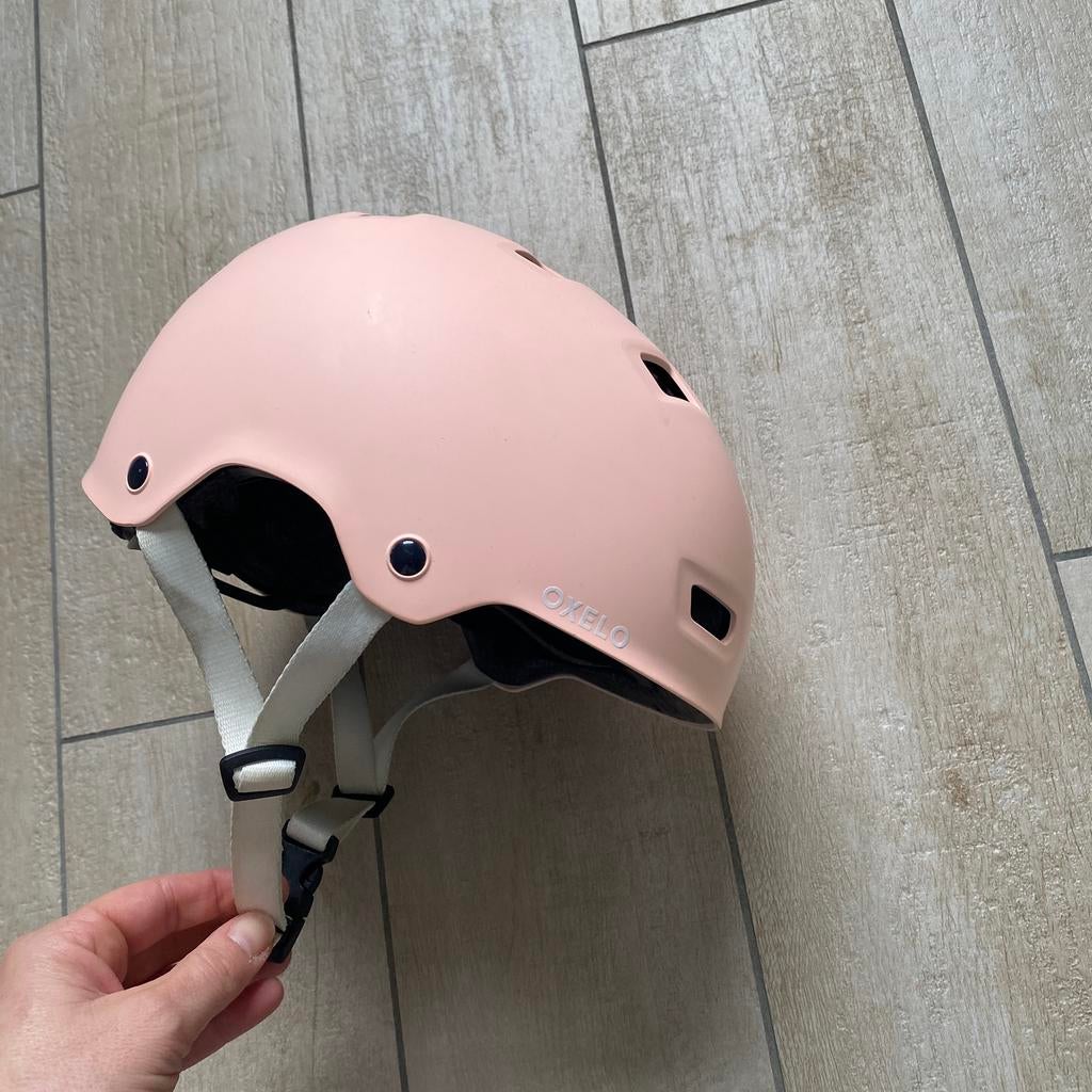 Fietshelm Decathlon maat 52-55, Ophalen of Verzenden, Zo goed als nieuw, Meisje