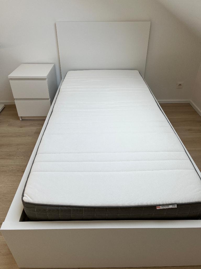 Ikea bed met matras, Ophalen, Gebruikt, 90 cm, Eenpersoons