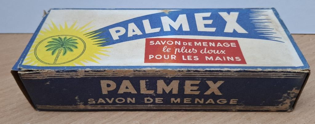 Palmex zeep. Palmafina Brussel. Met Kuifje zegel, Ophalen of Verzenden