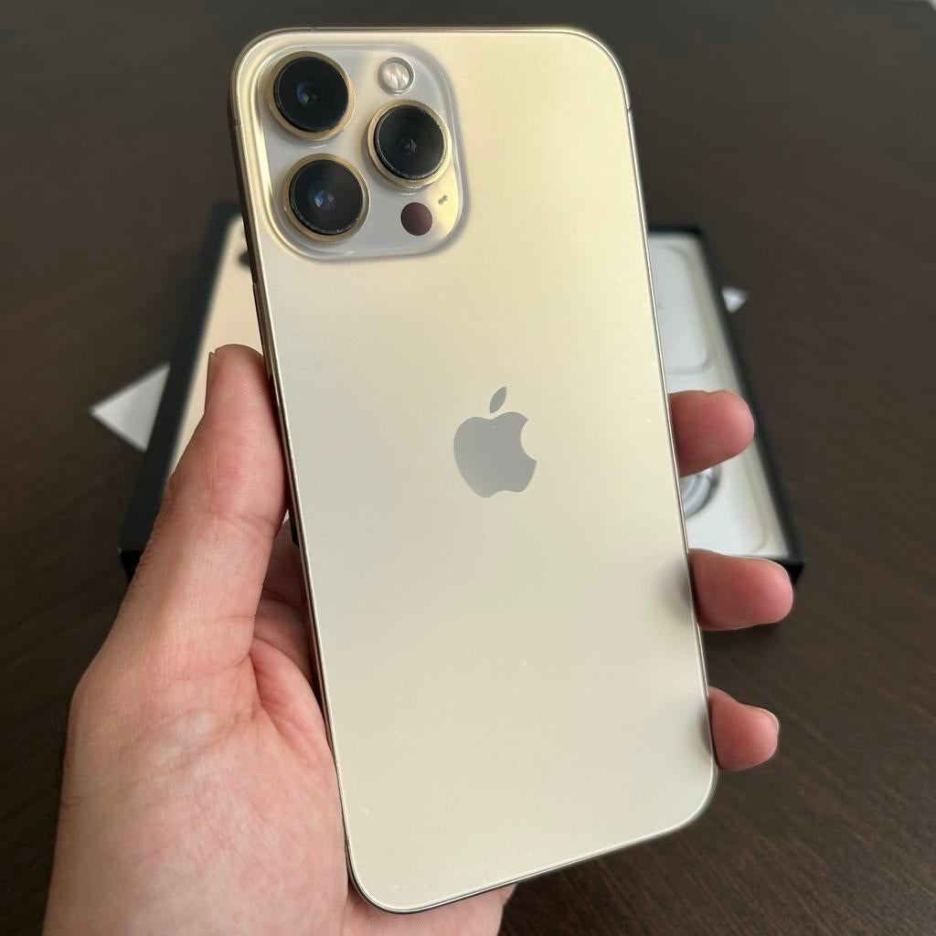 iPhone 13 Pro Max avec garantie et batterie 100%, Télécoms, Téléphonie mobile | Apple iPhone, 128 GB, Or, Comme neuf, IPhone 13 Pro Max